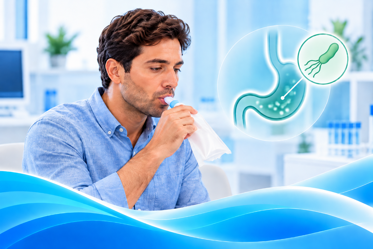 Prueba de aliento para Helicobacter pylori RiveraLab